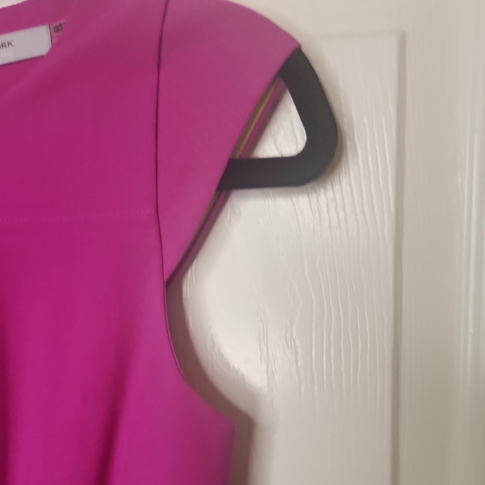Marc New York Women's Pink Fuchsia Belted Sheath Dress Size 2 - Picture 5 of 14
